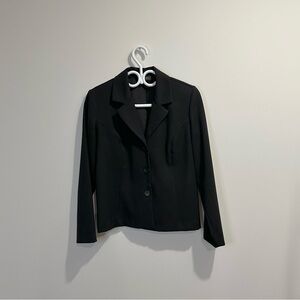Nathalie B | vintage black blazer with shoulder pads and buttons women's small